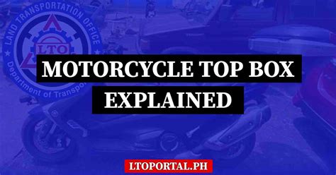 Using Motorcycle Top Box in the Philippines .